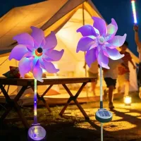 Solar Windmill Garden Light thumbnail 5