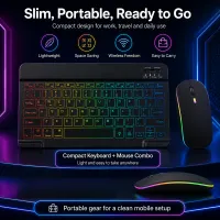 Ultra Slim 7-Color RGB Keyboard & Mouse Combo thumbnail 4