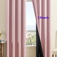 Blackout Thermal Insulated Curtains (2-Pack) thumbnail 1