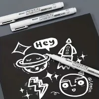 White Marker Pen Set Waterproof Permanent thumbnail 5