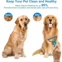 2-in-1 Pet Deshedding Brush thumbnail 4