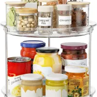 2-Tier Stackable Lazy Susan Organizer thumbnail 1