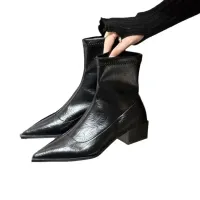 Women's Pointed Toe Ankle Boots thumbnail 5