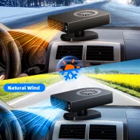 2-in-1 12V Car Heater Fan Defroster thumbnail 2