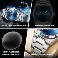 Ultra Thin Quartz Watch with Luminous Dial thumbnail 5