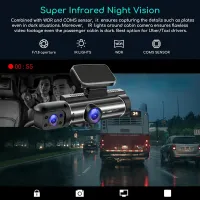 Dual Lens HD Dash Cam with Cabin View thumbnail 4