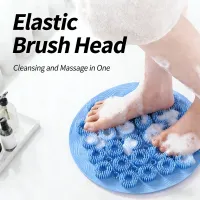 Silicone Bath Brush Suction Cup Scrubber thumbnail 3