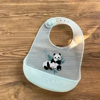 Waterproof Cartoon Animal Silicone Baby Bib thumbnail 6