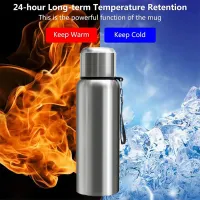 Smart LED Thermos Bottle - 1L Stainless Steel thumbnail 4