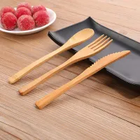 Bamboo Wooden Dinnerware Set (3-Piece) thumbnail 4