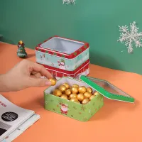 Christmas Window Tin Cookie Box thumbnail 5