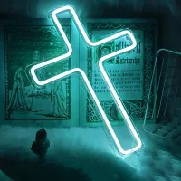 Jesus Cross Neon Sign LED Lamp thumbnail 4