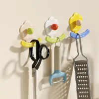 Flower Wall Hook No Drill Self-Adhesive thumbnail 1