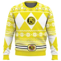 Power Rangers Ugly Christmas Hoodie thumbnail 2