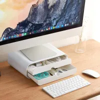 ABS Ergonomic Laptop Stand Desk Organizer thumbnail 2