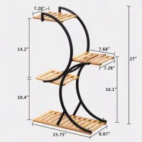 Bamboo 4-Tier Plant Stand thumbnail 6