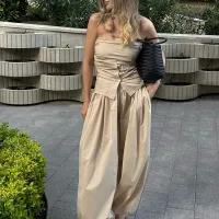 Cotton Lantern Wide Leg Pants thumbnail 5