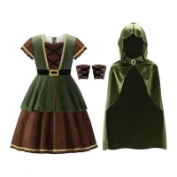 Kids Medieval Hooded Cape Costume Cloak thumbnail 3