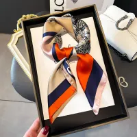 Luxury Horse Pattern Silk Scarf thumbnail 5