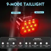 BUCKLOS USB Bike Light Set thumbnail 2