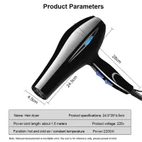 2200W Professional Ionic Hair Dryer thumbnail 4