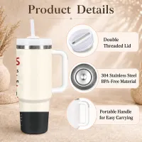 40oz Insulated Tumbler with Handle thumbnail 3
