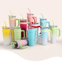 40oz Insulated Tumbler with Handle thumbnail 1