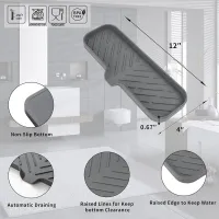 Silicone Soap Dish with Drain Spout thumbnail 2