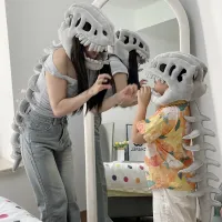 Plush Dinosaur Skeleton Cosplay Costume thumbnail 3