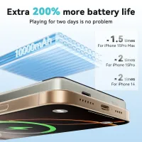 KUULAA Magnetic 10000Ah Power Bank for iPhone thumbnail 5