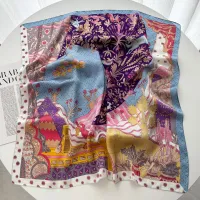 Luxury Silk Square Scarf thumbnail 2
