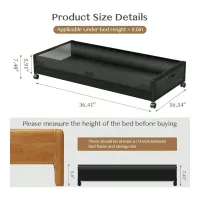 2-Pack Rolling Under Bed Storage Bins thumbnail 4