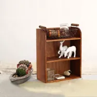 3-Tier Solid Wood Wall Shelf Organizer thumbnail 4