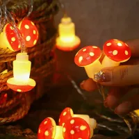 Mushroom LED Fairy String Lights thumbnail 1