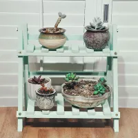 2-Tier Wood Plant Stand thumbnail 5