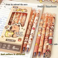 Capybara Gel Pens - 6Pcs Kawaii Set thumbnail 4