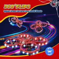 Mini Spider Drone (Red) - Beginner RC Toy thumbnail 6