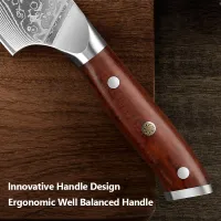 8" Japanese Damascus Chef Knife Set thumbnail 5