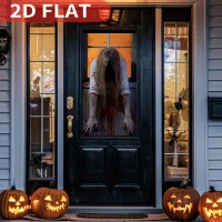 Scary Halloween Window Banner Cling thumbnail 4