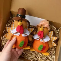 Thanksgiving Plush Turkey Figurine thumbnail 1
