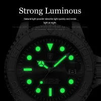 POEDAGAR Luxury Steel Men's Quartz Watch thumbnail 4
