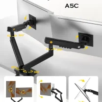 NB F160 Dual Monitor Mount Arm thumbnail 6