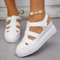 Women's Hollow Wedge Gladiator Sandals thumbnail 4