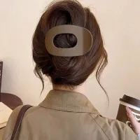 Korean Matte Acetate Hair Claw Clip thumbnail 3