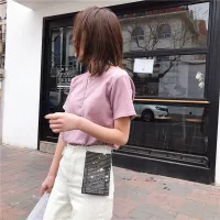 2025 Korean-Style Diamond Mini Chain Purse thumbnail 3