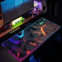 XXL RGB Gaming Mouse Pad - 3D LED Desk Mat thumbnail 1