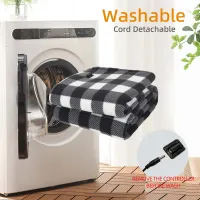 12V Portable Heated Car Blanket Plaid thumbnail 6