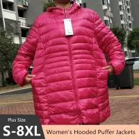 Plus Size Hooded Puffer Jacket 5XL-7XL thumbnail 1