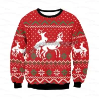 Christmas Chicken Long Sleeve Hoodie thumbnail 2