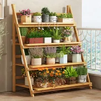 Foldable Multi-Tier Plant Stand thumbnail 4
